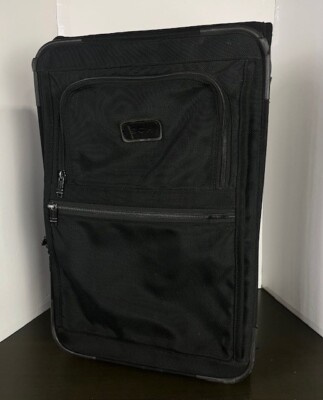 Vintage Tumi Roller Luggage Black Travel Carry On 2 Wheeled Made In Usa