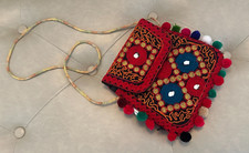Pakistani / Indian Traditional Multicolor Embroidered Bag Purse - Good for Kids