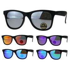 Polarized Premium Kush Color Mirror Horn Rim Hipster Gangster Sunglasses