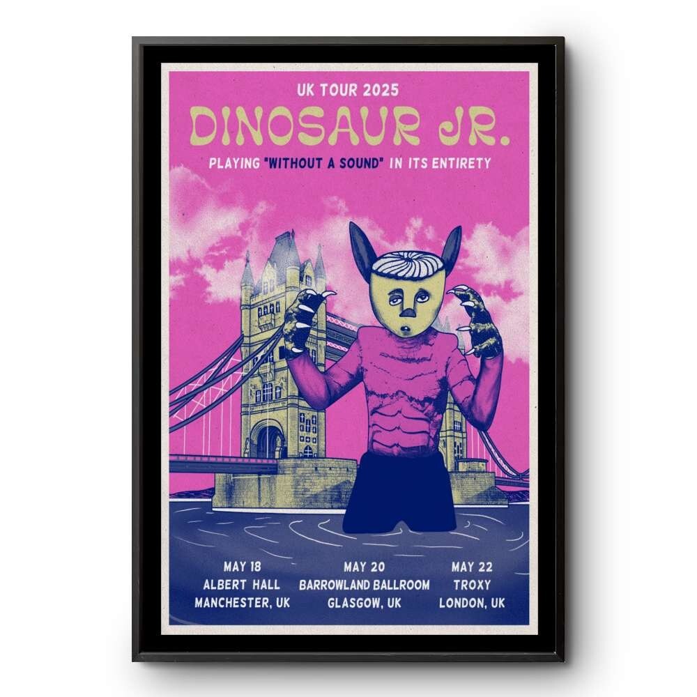 Dinosaur Jr. May 22, 2025 Troxy, London, UK Concert Poster