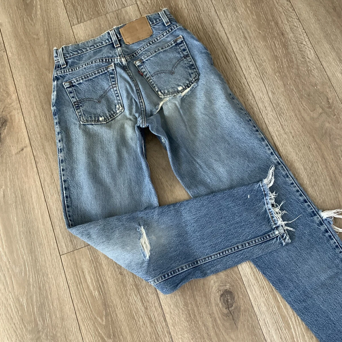 Levi's distressed cheap mom jeans