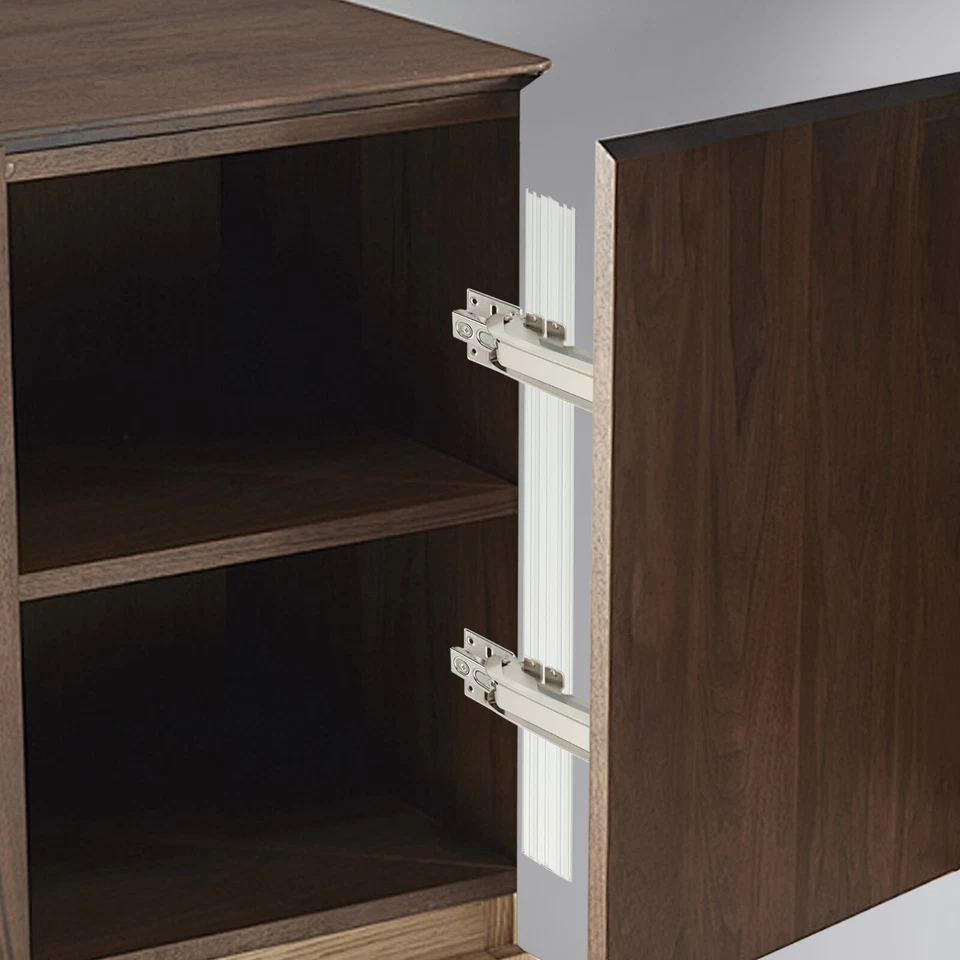 Juego de bisagras de puerta de apertura lateral bisagras de puerta de alta resistencia juego de bisagras de puerta de gabinete Foto 4 de 4