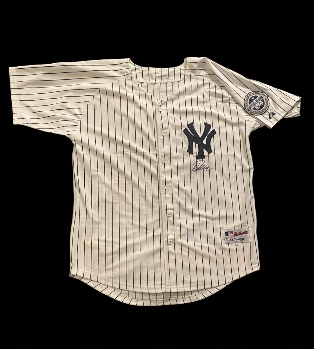 Jorge Posada Vintage Majestic New York Yankees Pin Stripe Jersey Size 52 XL