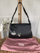 Radley black leather hobo bag handbag over the shoulder