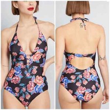 NEW ModCloth The Pamela One-Piece Swimsuit Small MSRP 79 Size Small