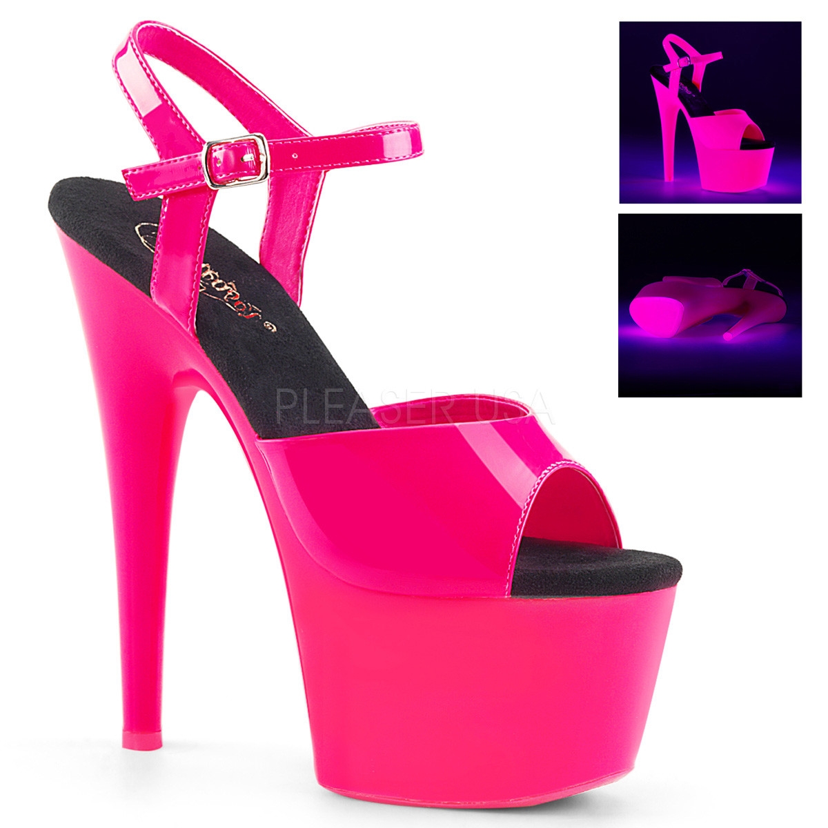 Tacco alto Pleaser Scarpe Scarpe da donna "Adore Pleaser 709 UV Tacco alto Pleaser Pleaser alto Scarpe Scarpe da donna