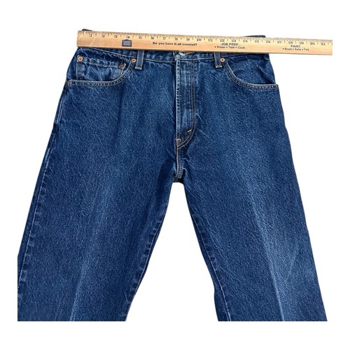 Levis 517 Boot Cut Jeans Men Size 33x30 (31x26) Blue Denim Hemmed Vintage - Picture 4 of 11