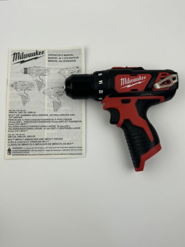 Milwaukee 2407-20 M12 12V Lithium-Ion Cordless 3/8 in. Drill/Driver (TOOL ONLY)