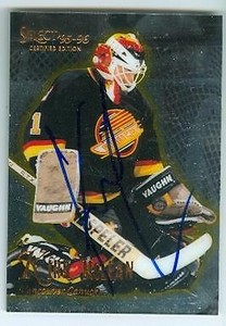 Kirk McLean autographed hockey card (Canucks) 1995 ...