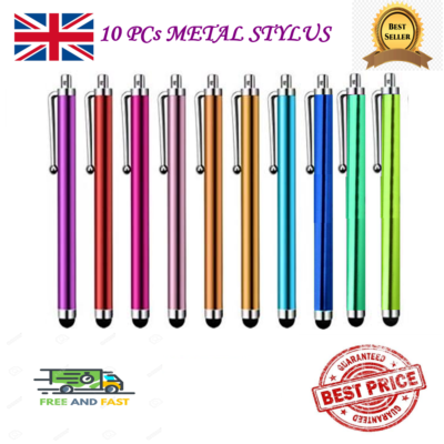 10PC PRO Universal Touch Screen Metal Stylus Pens For Mobile Phone