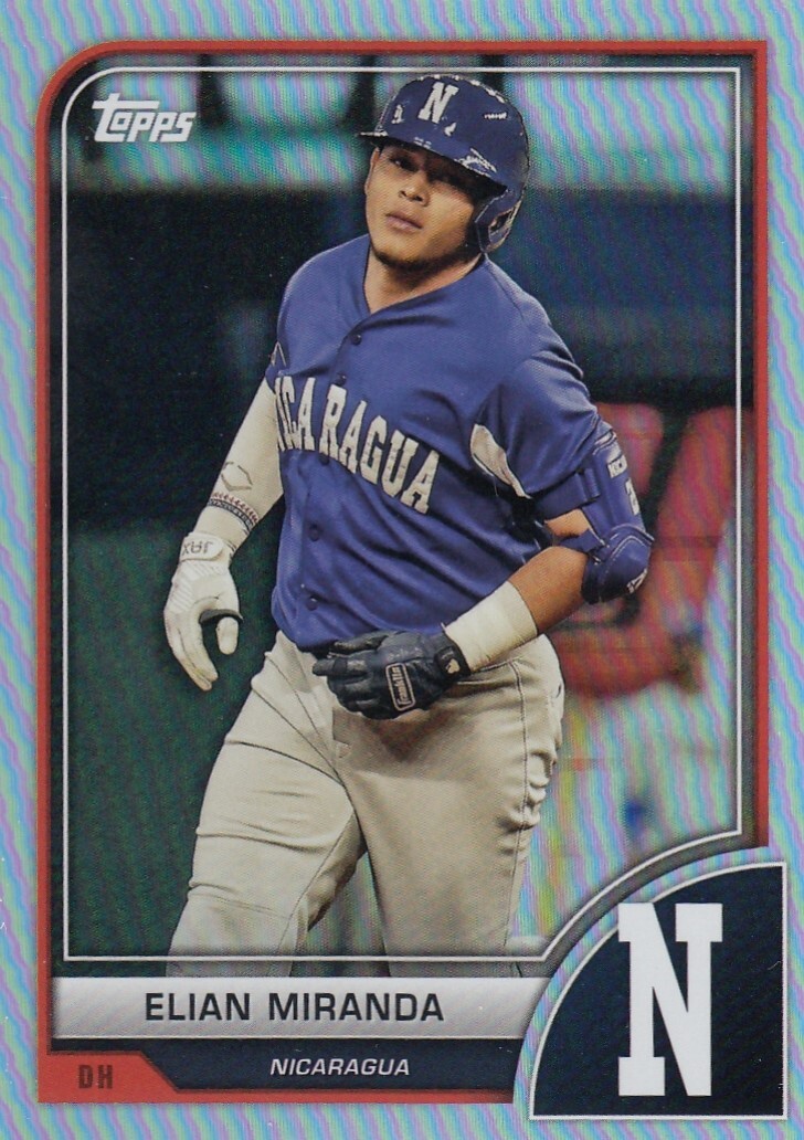 ELIAN MIRANDA TOPPS WBC WORLD BASEBALL CLASSIC FOIL BASE NICARAGUA