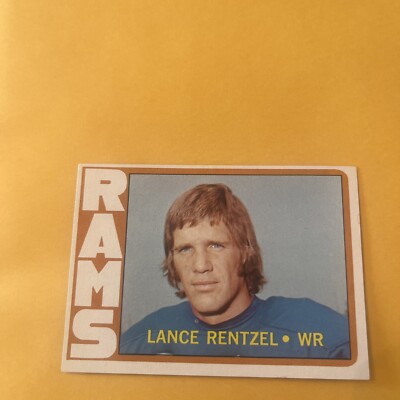 1972 Topps Lance Rentzel LA Rams 81 Mid Grade Free Shipping | eBay