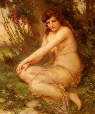 Seignac Guillaume La Nymphe De Foret 5 A4 Print