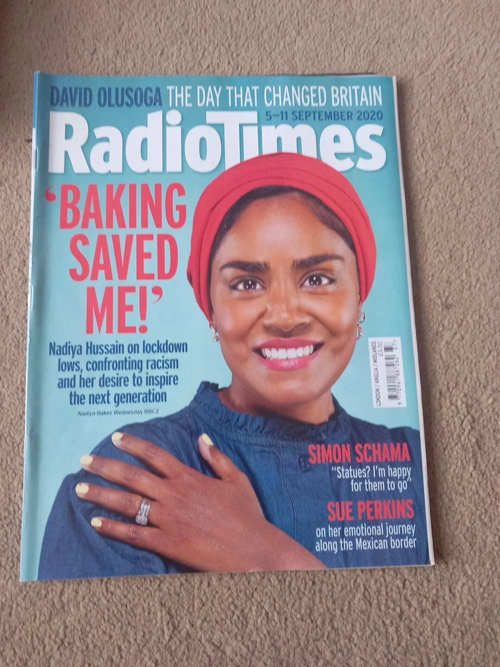 Radio Times Magazine 5th September 2020 Nadiya Hussain Bakes Sue Perkins Schama - Image 1 of 1