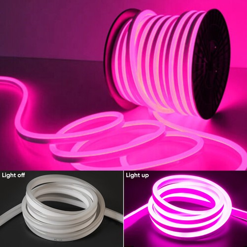 165ft/Roll LED Neon Light Strip 8mm x 17mm Soft Waterproof Light Band Multicolor - Picture 75 of 105