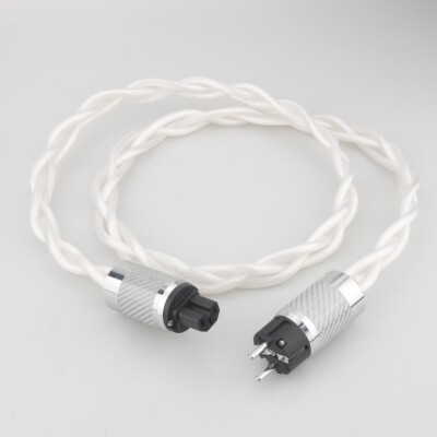 HiFi 5N OCC HiFi-Audio-Stromkabel US EU Abbildung 8 versilbertes Stromkabel