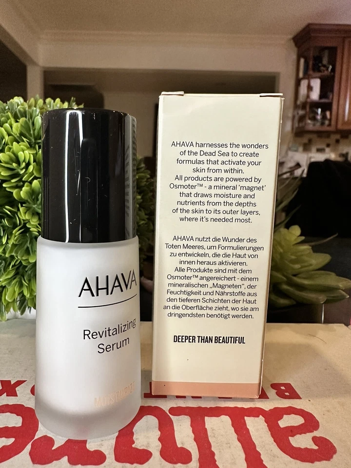 AHAVA Revitalizing Serum Dead Sea 1oz/30mL FULL SZ SEALED BOX $62 - Image 2 of 3
