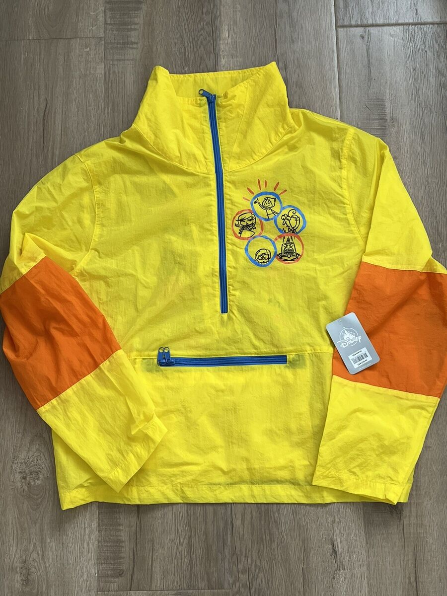Disney Pixar film 'Inside Out' Windbreaker yellow size M NWT Disney Pixar film 'Inside Out' Windbreaker yellow size M NWT