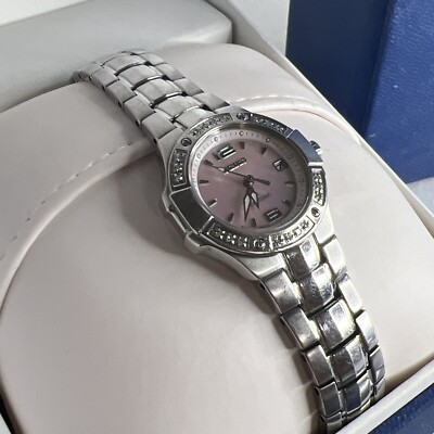 SEIKO Ladies COUTRA Light Pink Mother Of Pearl Diamond Bezel  display picture 1
