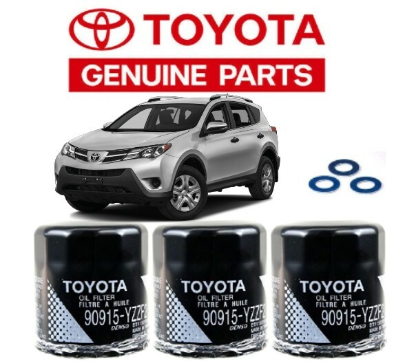 トヨタ 3 Genuine Toyota Rav4 Corolla OEM Oil Filter With Washer Gasket