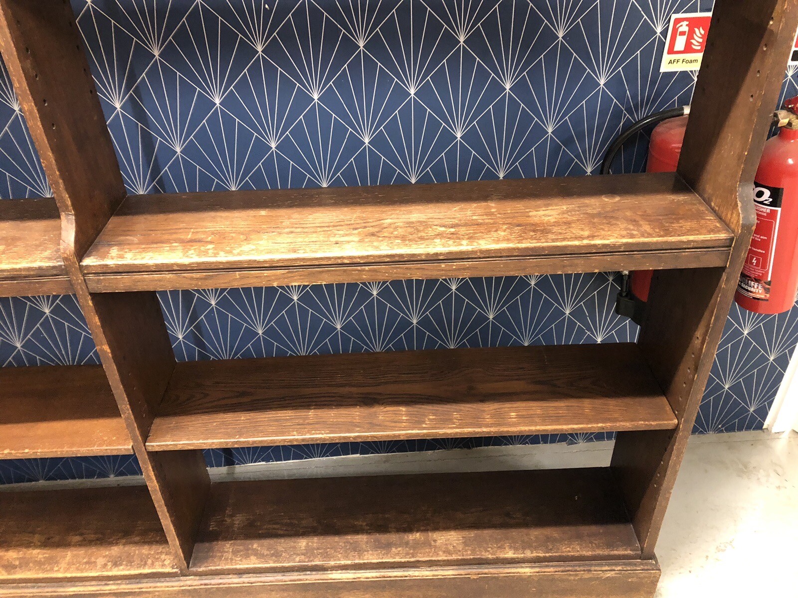 Large Wooden Shelving Unit eBay