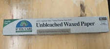 If You Care unbleached wax paper 75sf 100% Soybean Wax Totally Chlorine Free