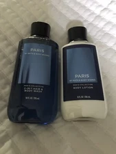 Bath & Body Works Men’s Collection Paris 2-In-1 Hair And Body Wash + Body Lotion