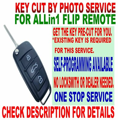 KEY CUT BY PHOTO R8-STYLE REMOTE FOR 1999-2003 RX300 CHIP KEYLESS ENTRY RFID FOB