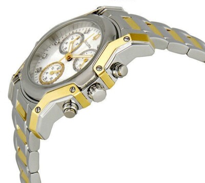 Bulova 98P120 Wintermoor Diamond Date Two Tone Chronograph  display picture 3