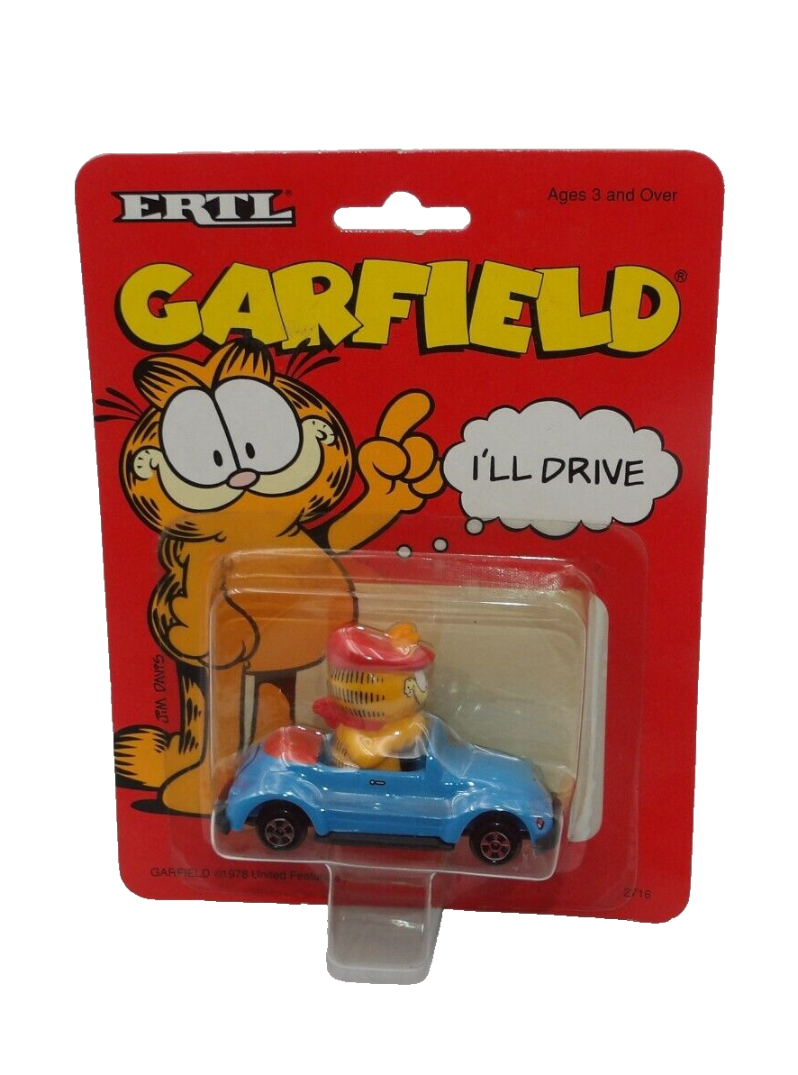 Ertl 1990 Garfield I'll Drive Car NOC | eBay