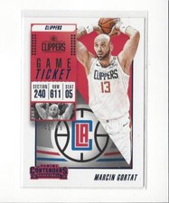 2018-19 Panini Contenders Game Ticket Blue #98 Marcin Gortat Clippers /49 