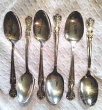 Wm. Rogers Magnolia Extra Plate Silver Plate Tea Spoons