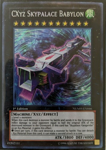YuGiOh CXyz Skypalace Babylon Secret Rare 1st Edition NUMH-EN046 - 第 1/1 張圖片