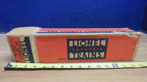 LIONEL POSTWAR " EMPTY BOX " FOR # 2602 BAGGAGE CAR SOLD AS IS 620970 - 第 4/8 張圖片