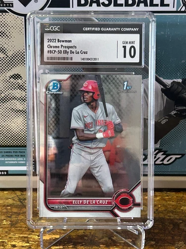 2022 Bowman Chrome Prospects #BCP50 Elly De La Cruz CGC 10 Gem Mint