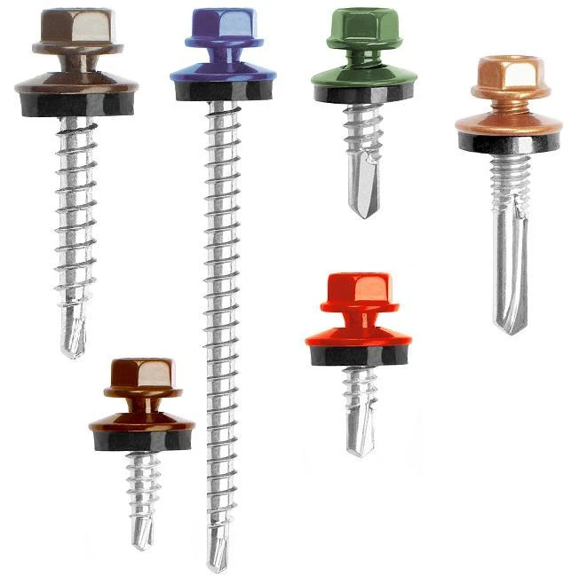 500 Schrauben Trapezblech Trapezbleche 4,8x35 div. RAL Dach Wand Carport Fassade