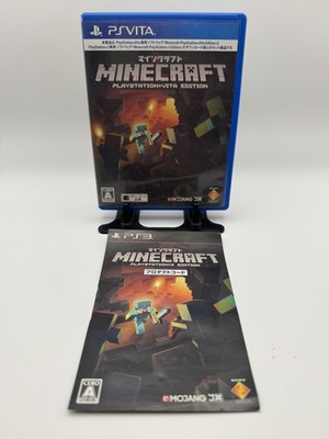 Minecraft PS Vita Edition Japanischer Import + PS3 DLC Einsatz CIB UK Verkäufer
