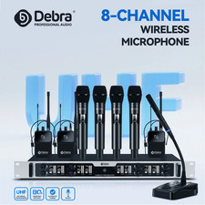 Debra DU8008 8-Channel Wireless Handheld Micr...