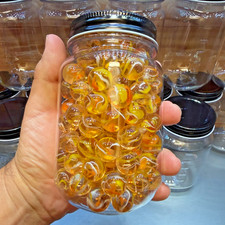 Jar of Vacor Marbles Premium 140 Firefly Marble New Mint 5/8" 16mm 1 Pound 12 Oz