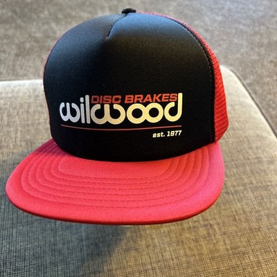 Wilwood Disc Brakes Cap Black Red Trucker Style Snap Back Cars Racing ProTouring