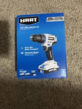 Hart HPDD02B Cordless Drill/Driver Kit 20-Volt 1/2" with Battery and Charger