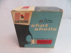 Vintage Wards Hawthorne 12 Ga. Plastic Shot Shells Maximum Long Range