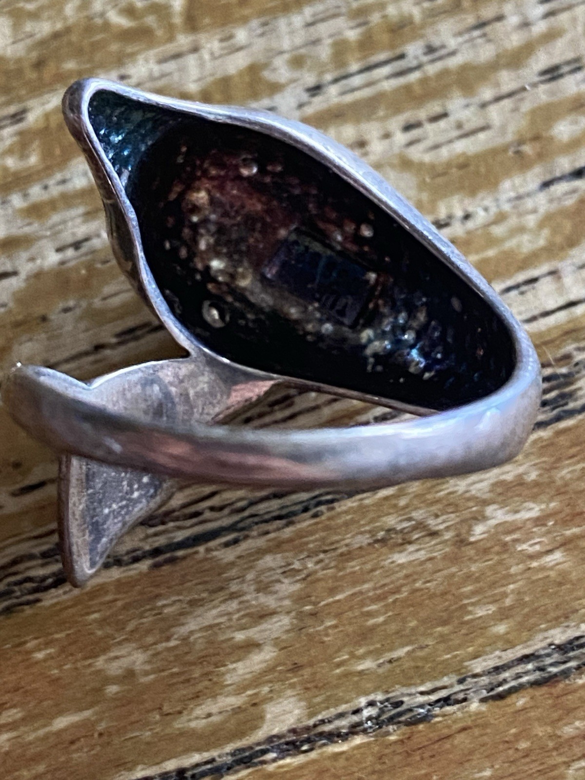 925 Marked Dolphin Sterling Silver Ring. - image 4
