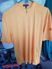 McDonald's Apparel Collection Mens L-R Gold Short Sleeve Uniform 1/4 Zip Shirt