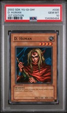 2002 YU-GI-OH! STARTER DECK: KAIBA 1ST ED #030 D. HUMAN PSA 10