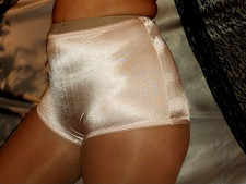 VTG SATIN SHINY PINK VANITY FAIR GENTLE PANTIE GIRDLE 3X NEW NYLON SPANDEX