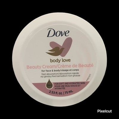 Dove Body Love Beauty Cream for Face and Body 2.53 Oz
