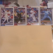 (4) Topps Rookie Card Lot Estrada Kemp Messick Avila