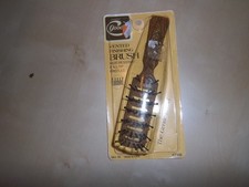 Vintage NIP Goody Wood Grain Vented 6  Hair Brush Made USA 7105 Mini 1982