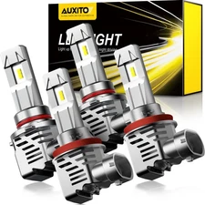 9005 H11 LED Headlight Bulbs Kit 6500K White 80000LM High Low Beam Super Bright